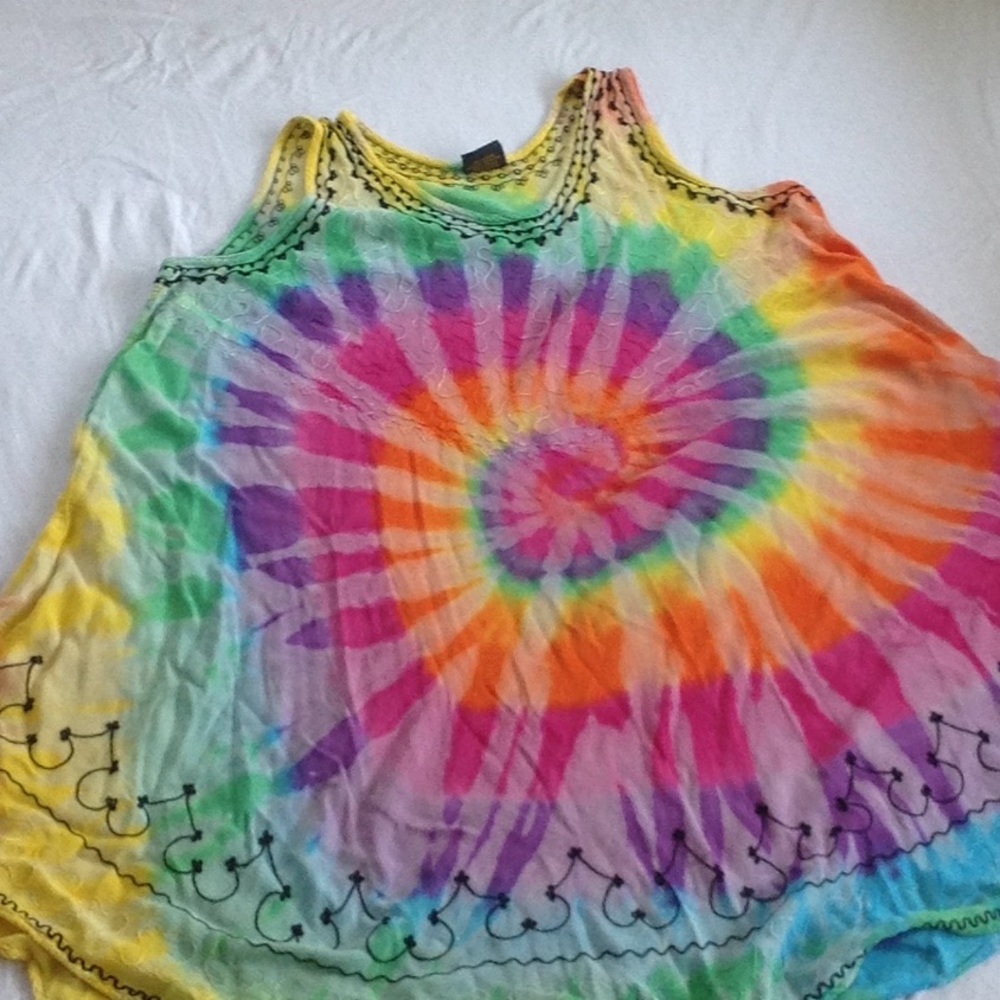 One size fits all hippie swimsuit coverup.